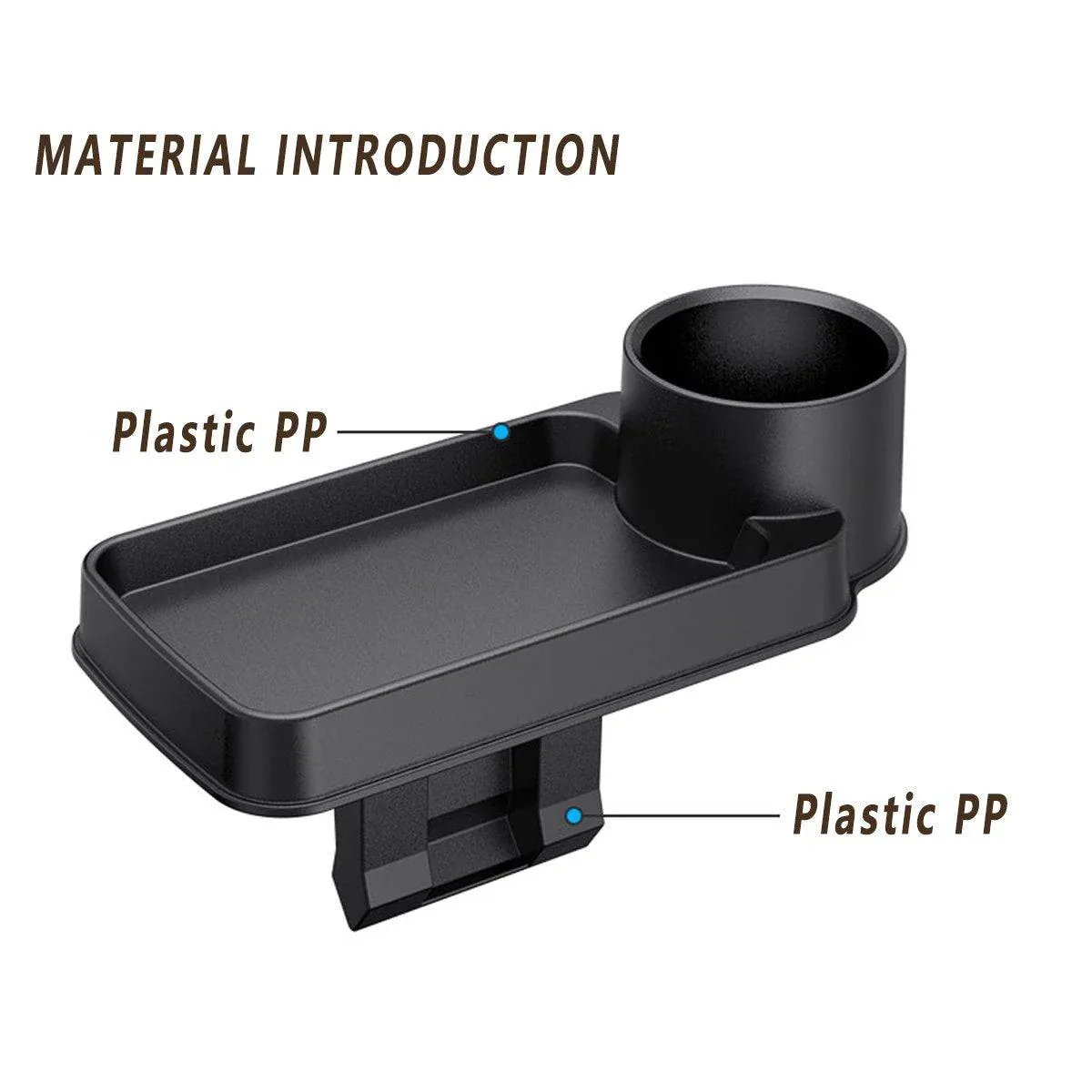 Car Storage Box Clip In Cup Holder Multifunctional Vehicle Seat Side Organizer — image 6