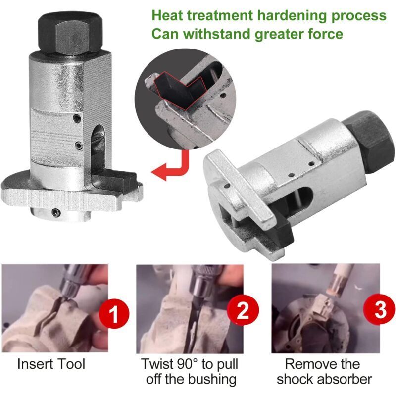 Wheel Bearing Housing, 5.0-11.5Mm, Shock Absorber Removal Tool, Universal Mechanical Spacer - Spring Strut Extension — image 3