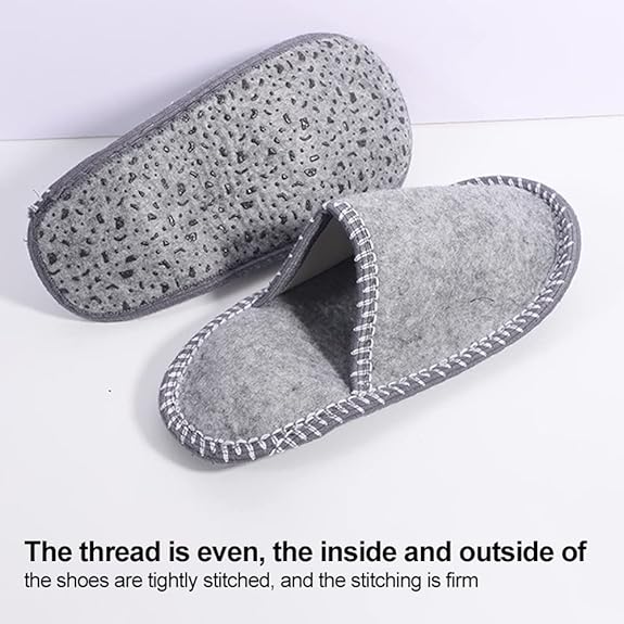House Slippers - 6 pairs - 3 sizes - Guest Slippers - House Slipper Set - Fleece Wool - Non-slip - Disposable Slippers - Washable - Spa Slippers - Suitable for — image 2