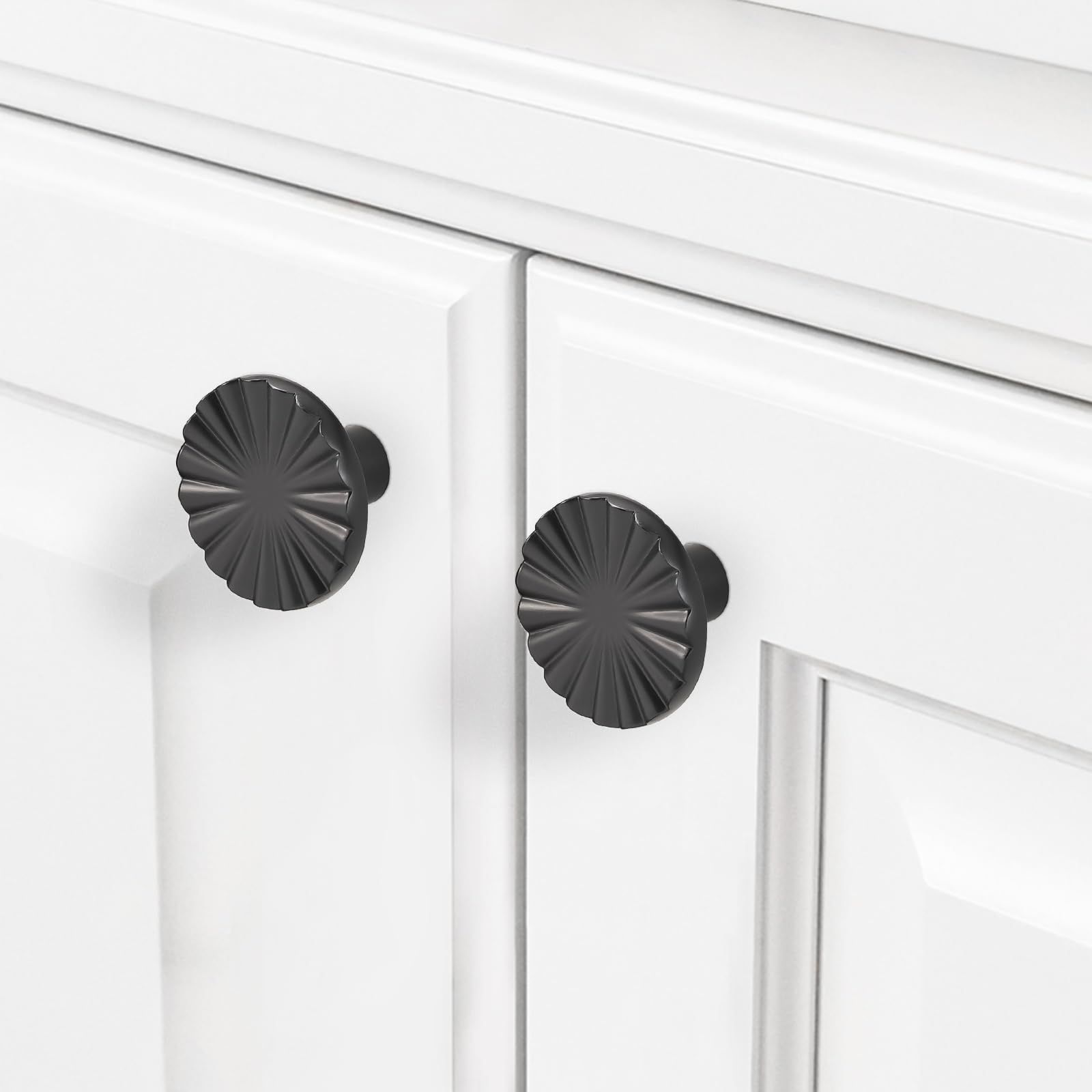 10 Pack Brushed Satin Nickel Kitchen Sliver Drawer Knobs Kitchen Cabinet Hardware Zinc Alloy Kitchen Handles Drawer Knobs — image 2