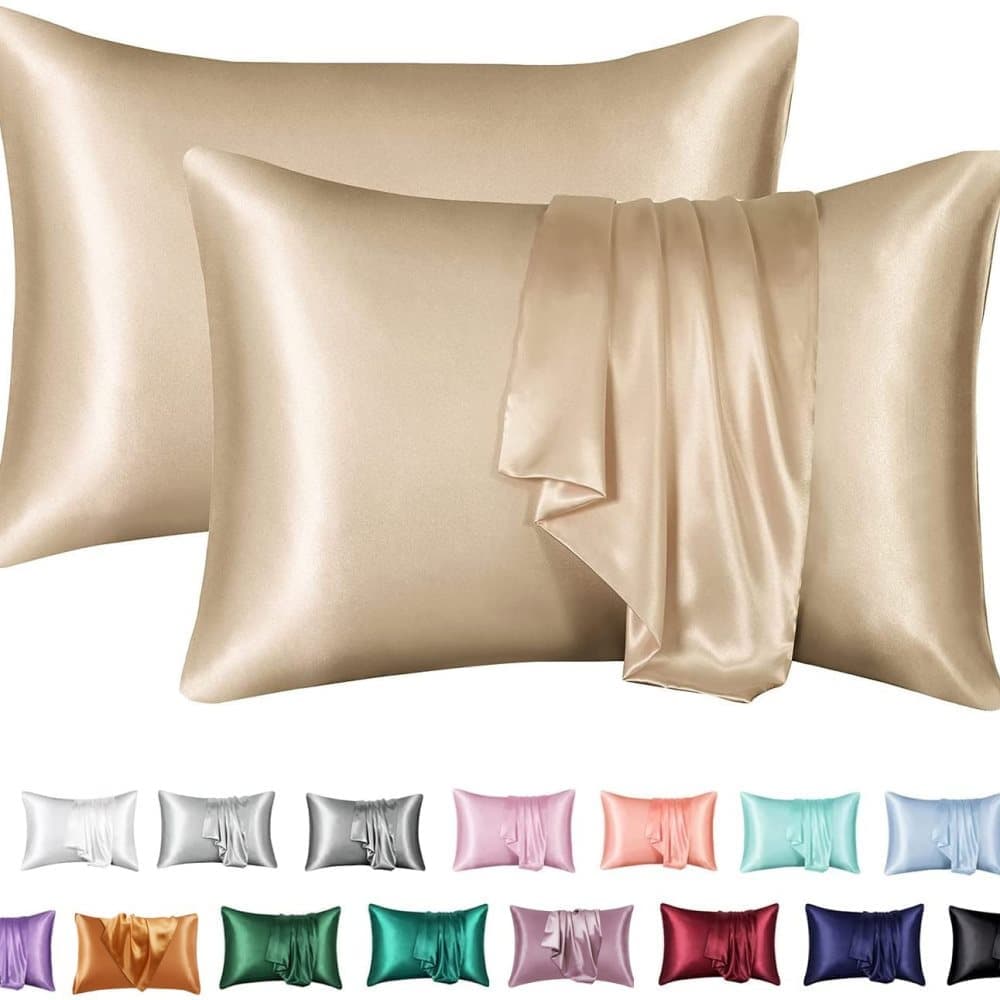 2-Pack Satin Pillowcase, Silky Soft, Multiple Colors, 50 × 75cm