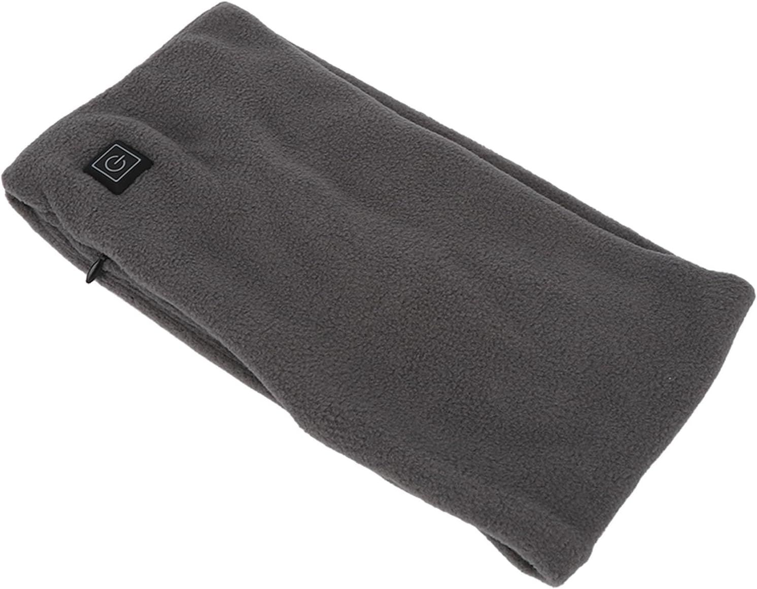 Double-Layer Fleece Neck Warme Neck Warmer - Fleece Neck Gaiter for Winter-Fashion Faux Fur Soft Winter Scarf Washable USB Neck — image 5
