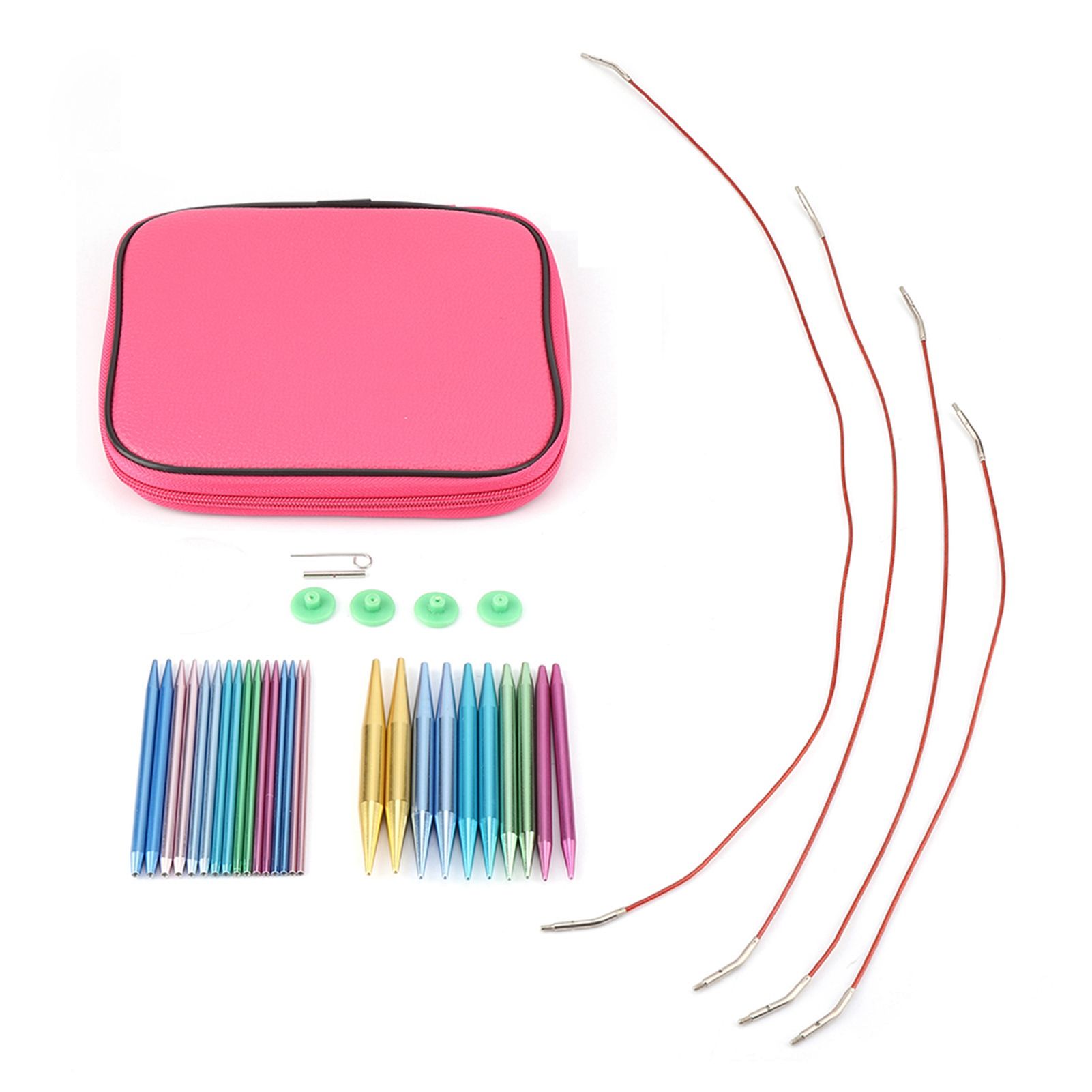 Interchangeable Aluminum Circular Knitting Needle Sets — image 2