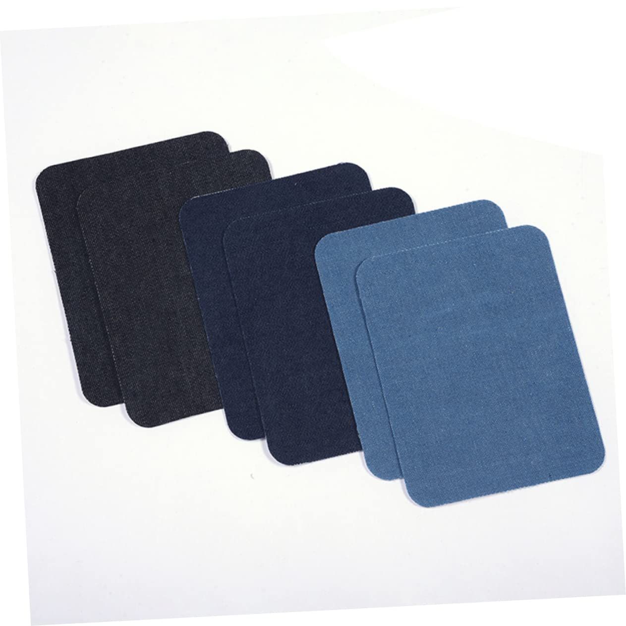 6 Pc Self-Adhesive Linen Fabric Patches, Multi Color, Can be Used for Linen Sofa Repair and Linen Clothes Repair, Quick Fix Sofa — image 2