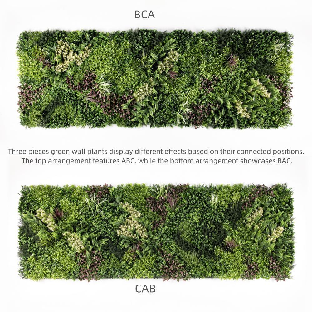 YES4HOMES 3 SQM Artificial Plant Wall Grass Panels Vertical Garden Foliage Tile Fence 1X1M — image 3