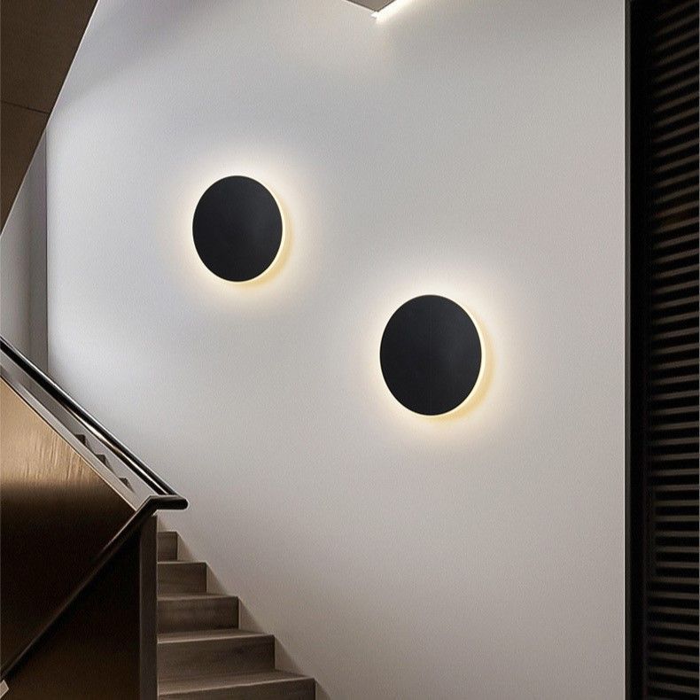 30CM White Regular Eclipse LED Wall Light Stepless Dimming — image 4
