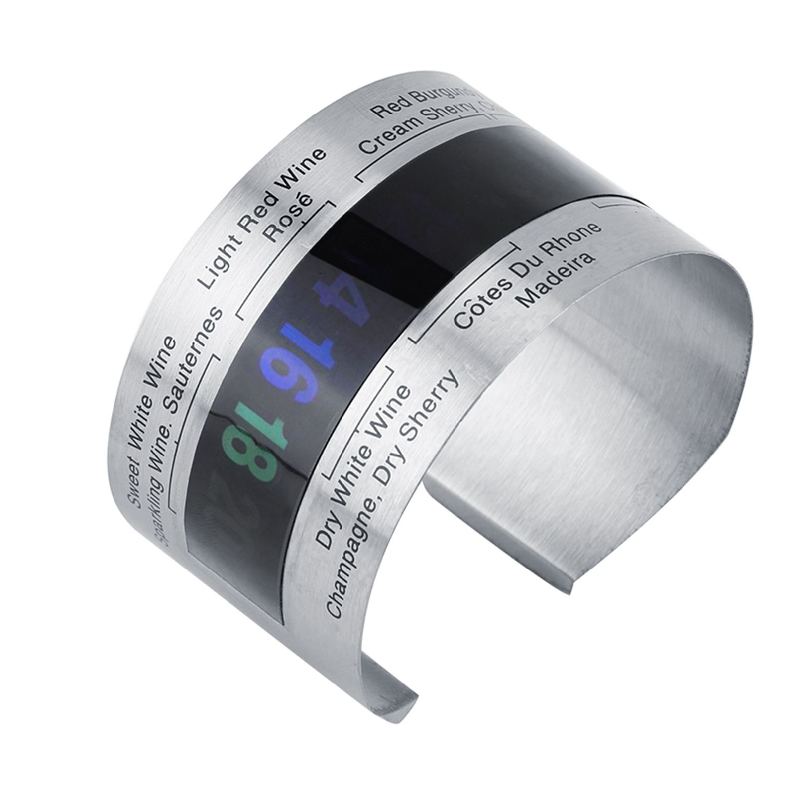 Stainless Steel Wine LCD Thermometer Bottle Beer Red Wines Bracelet Temperature Sensor โ image 5
