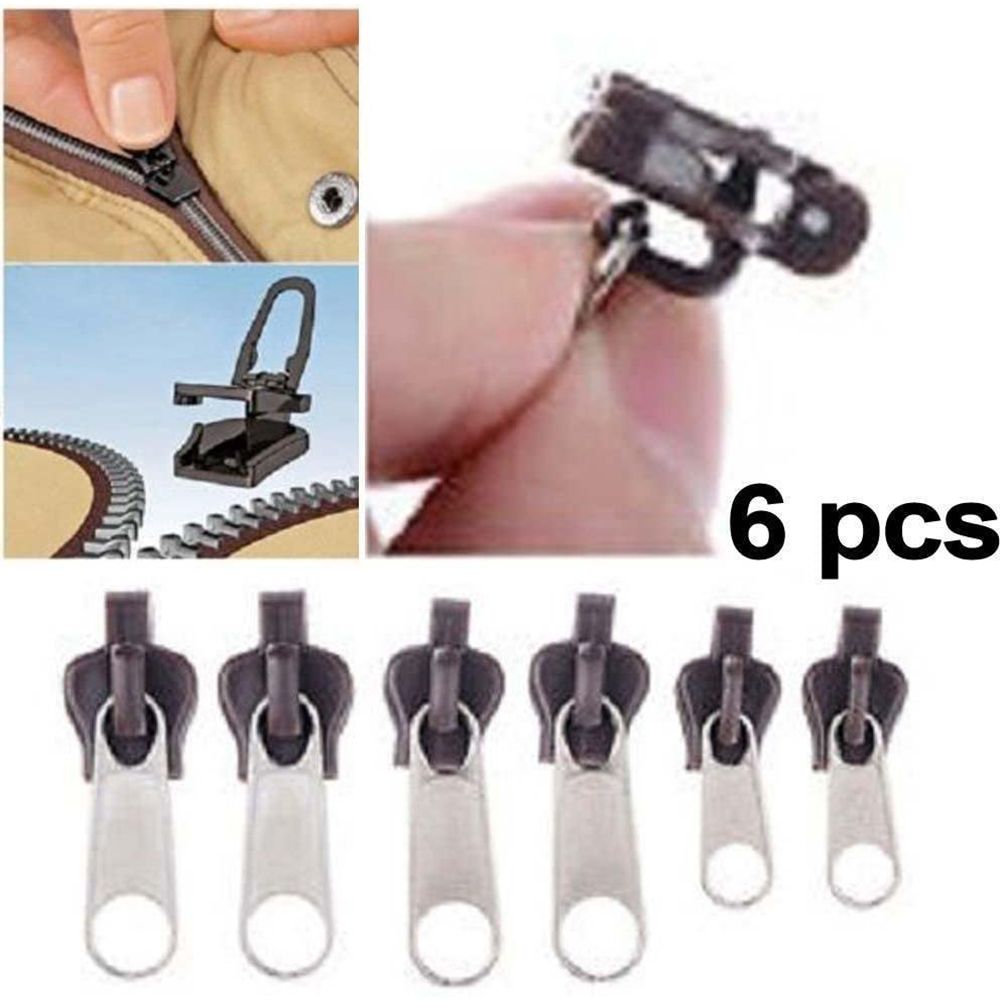 6Pcs Zip Slider Instant Repair Kit Replacement Zipper Pull Kit for Bags Jackets Luggage Backpacks โ image 5