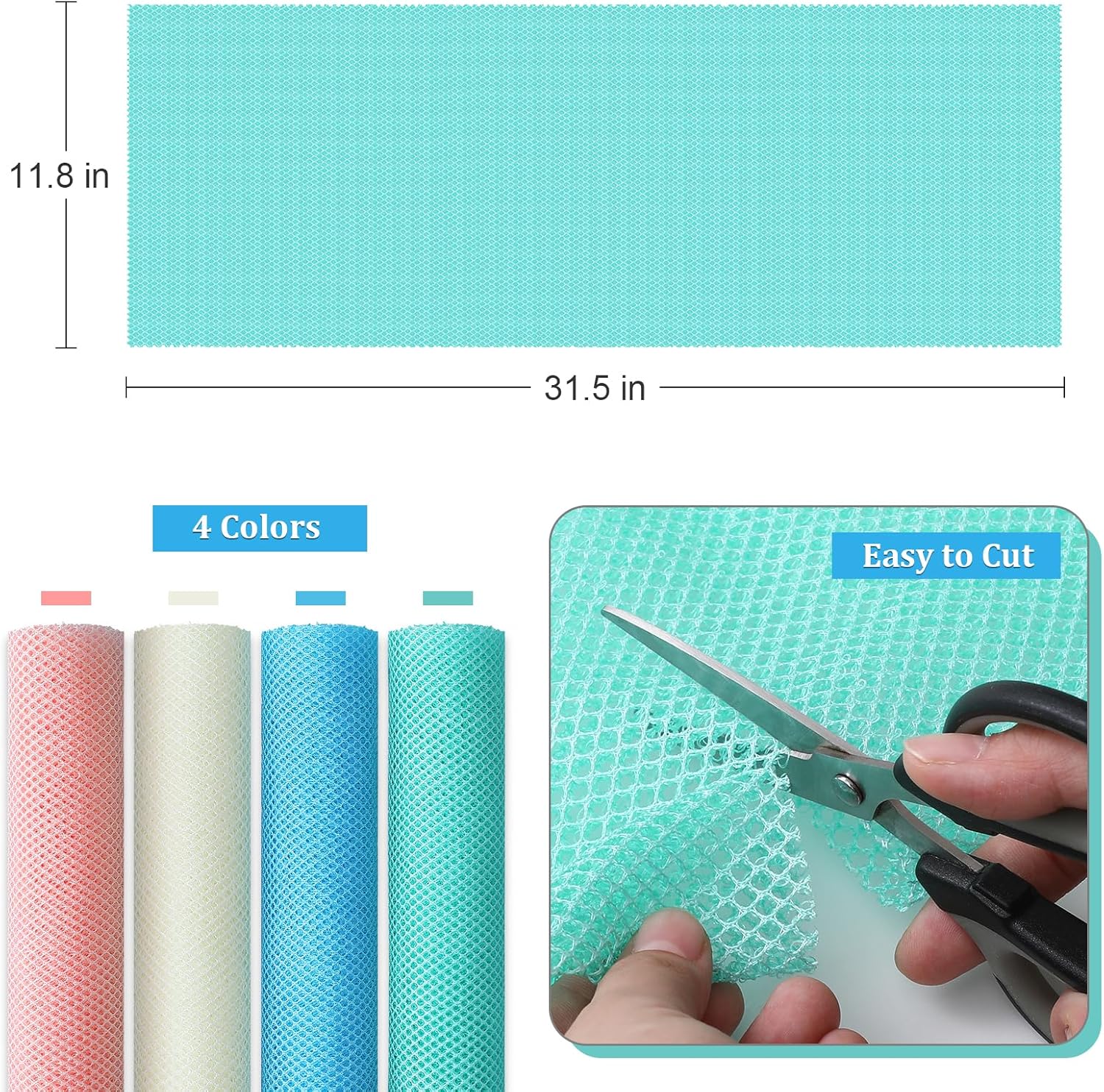4 Pieces African Exfoliating Net, Long African Net Sponge, Nylon African Net Cloth, Exfoliating Washcloth, Body Scrubbers for Use in Shower, Back Scrubber Skin โ image 3