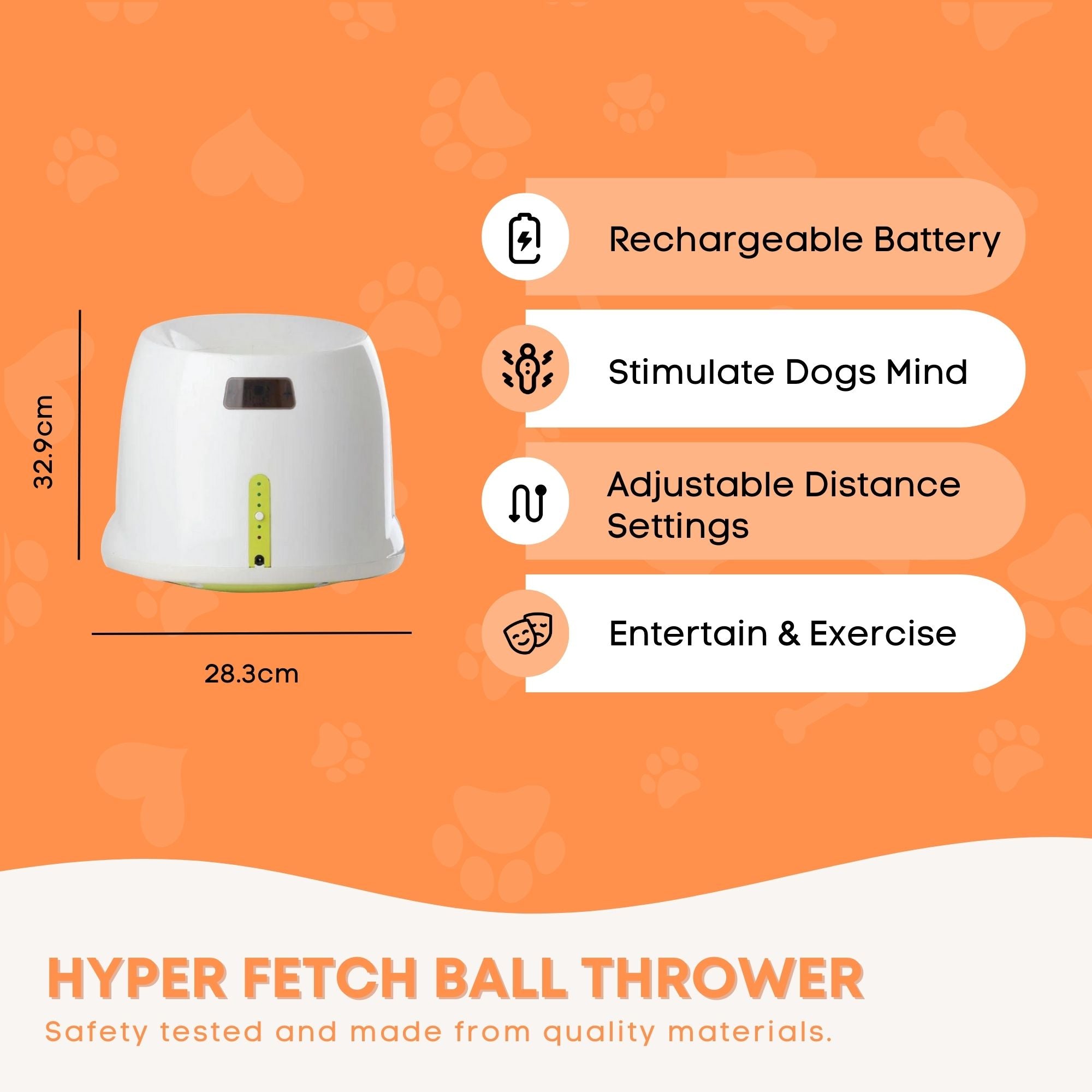 Hyper Fetch Maxi Dog Ball Thrower - Large Interactive Pet Toy Launcher — image 5