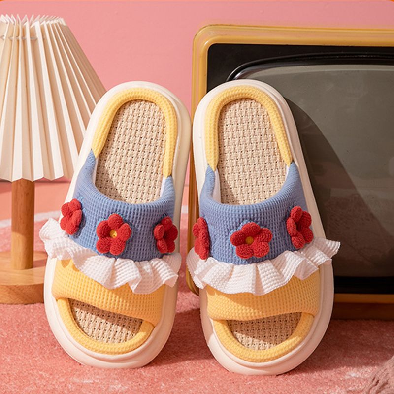 Slipper Comfortable Quick Drying Breathable Skidproof Women Sandal for Home Bedroom Yellow 38/39 for 37-38 โ image 6