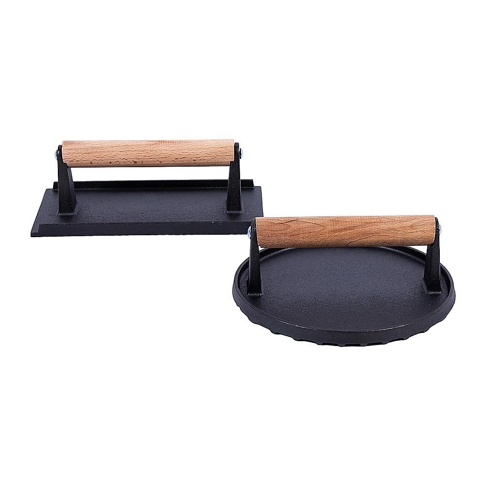 BBQ Steak Press with Handle Heavy Duty Grill Tool