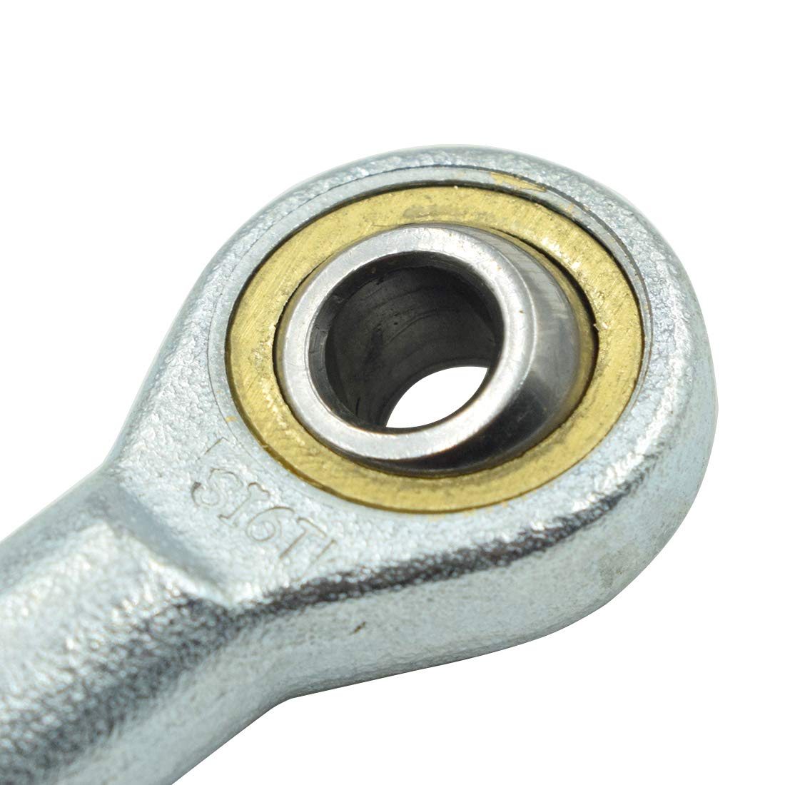 6mm Inside Dia Rod End Bearing Self Lubricating, M6 x 1.0 Female Thread Connector Joint, SI6T/K Rod End Ball Bearing, Pack of 4 — image 2