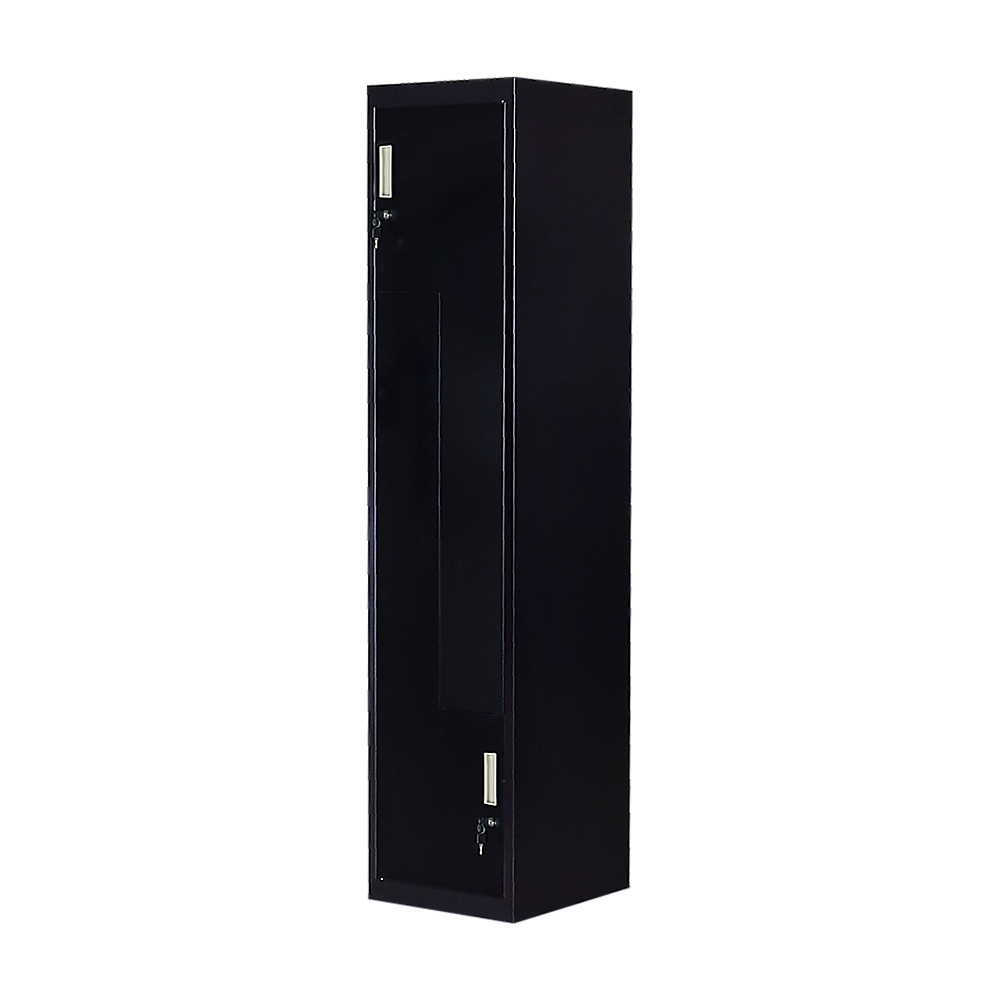 Black Two-Door L-shaped Office Gym Shed Storage Lockers — image 6