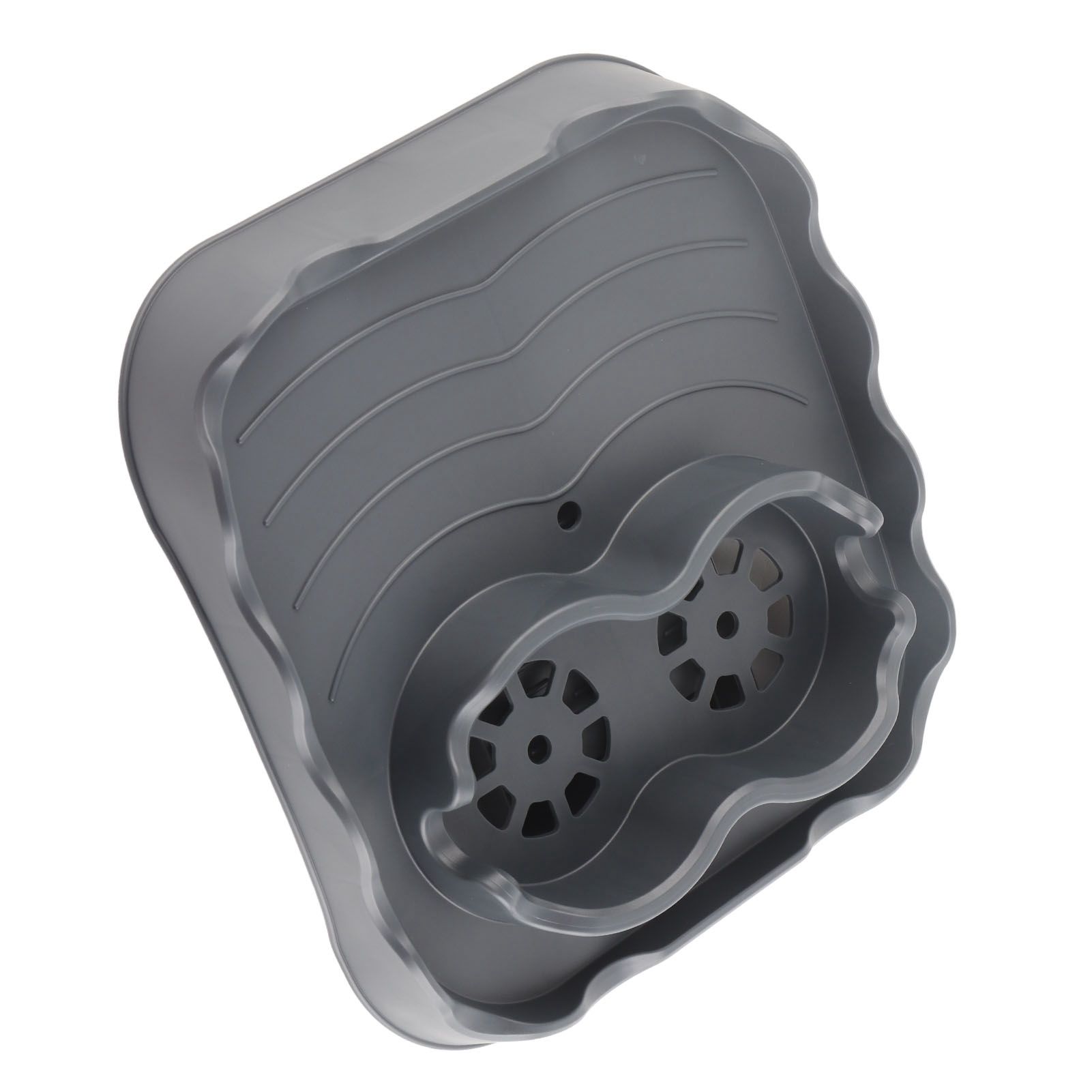 Hot Tub Table Tray with Drain Holes Anti Slip Adjustable Hot Tub Side Table for Swimming Pools SPA Bathtub Grey โ image 6