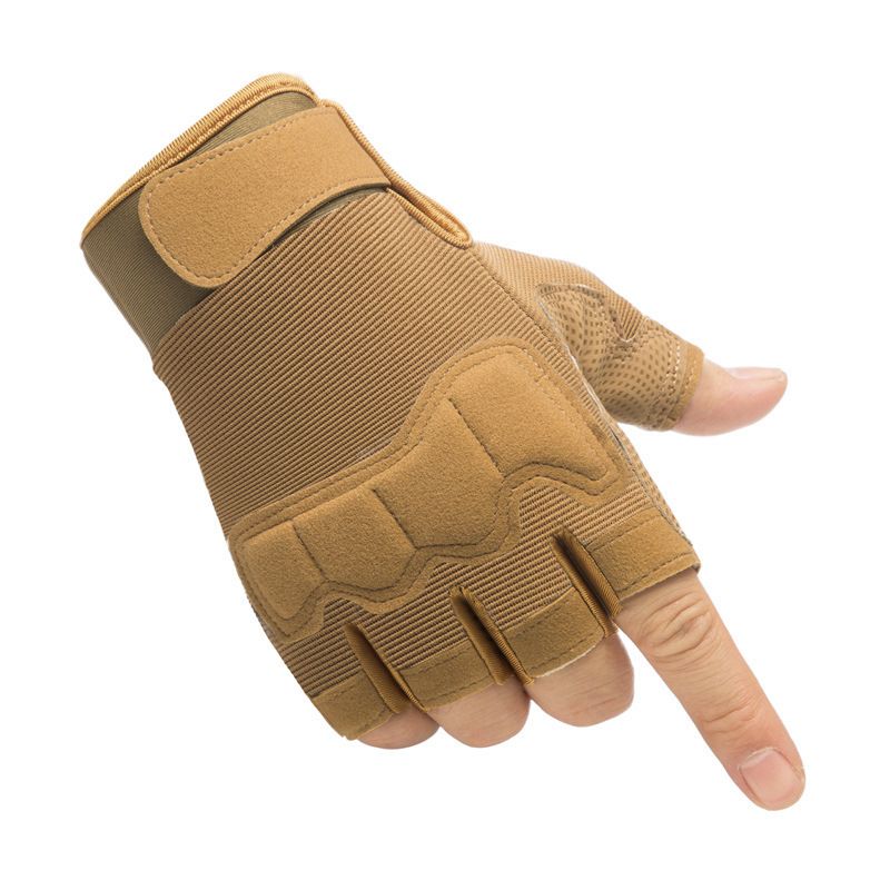 Half Finger Tactical Gloves for Men & Women, Anti-Slip Fingerless Gym Workout Training Gloves for Cycling, Hiking, Climbing and Outdoor Sports