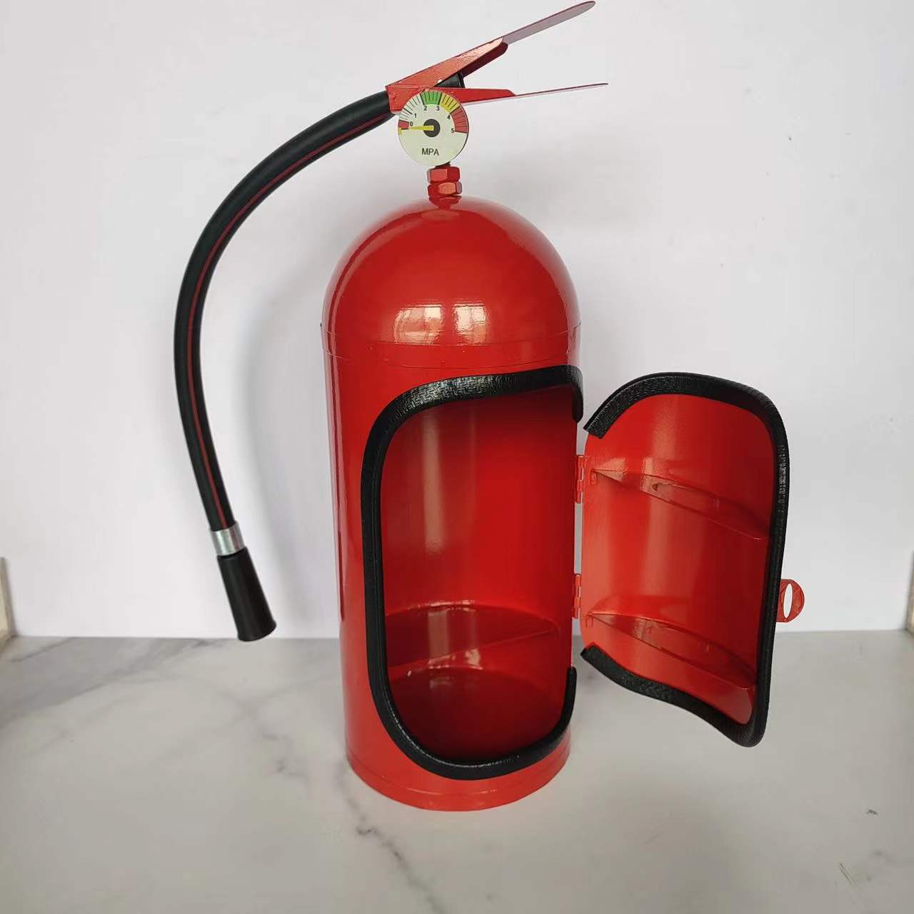Fire Extinguisher Minibar Wine Cabinet Perfect Gift for Men black โ image 5