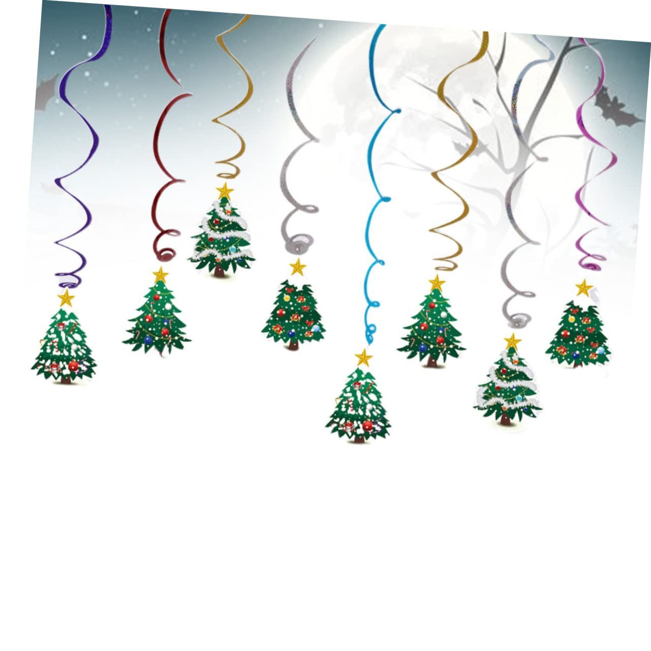 Swirl Decorations Christmas Tree Swirl Christmas Hanging Decorations Party Hanging Swirls Christmas Ornaments Swirls — image 3