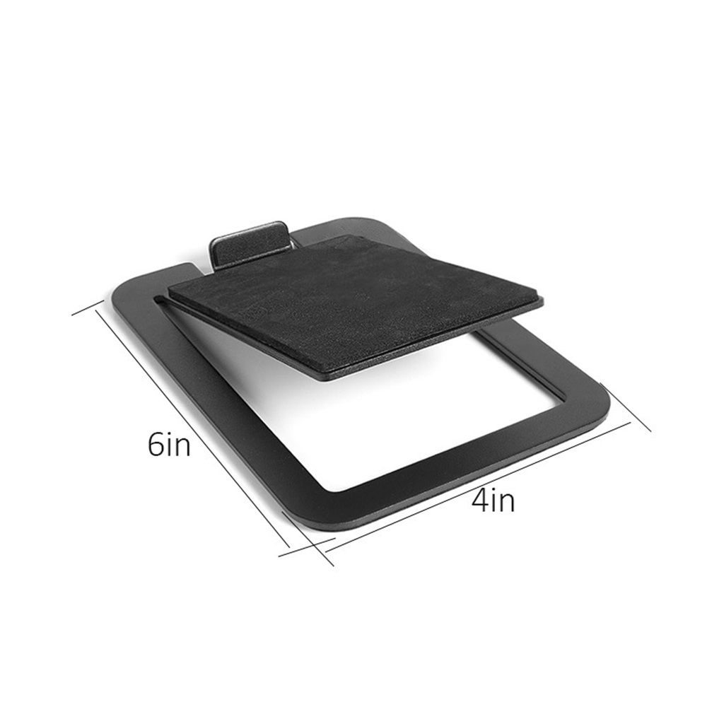 Tilted Desktop Speaker Stands for Medium Bookshelf Speakers & Mid-Studio Monitors | Damping Foam Padding | Pair | Black — image 3