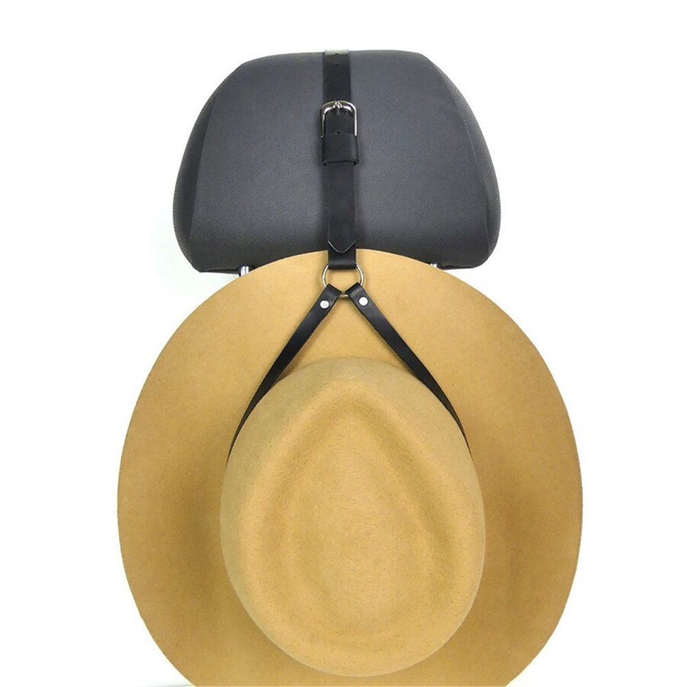 2 pack Cowboy Hat Rack for Pickup Trucks, Cowboy Hat Holder for Truck Headrest, Cowboy Hat Hanger for Vehicle SUV Car Accessories (black) โ image 5