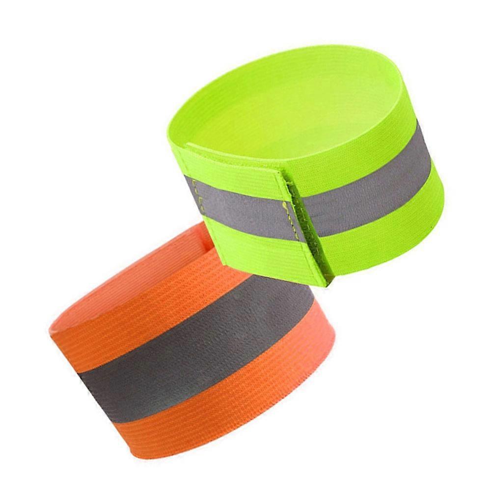 4pcs Reflective Armband Bands, Bike & Running security Gear, High Visibility Wrist Straps โ image 2