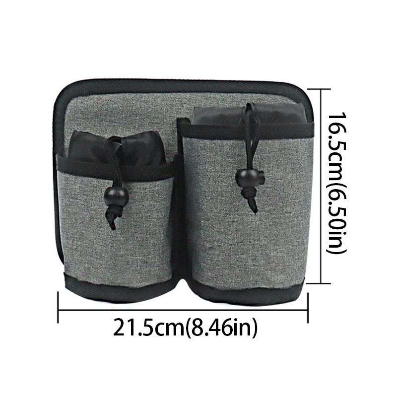 Luggage Cup Holder for Suitcases Free Hands, Travel Accessories, Adjustable for Different Sizes of Coffee Cups, Tourists-Grey — image 2