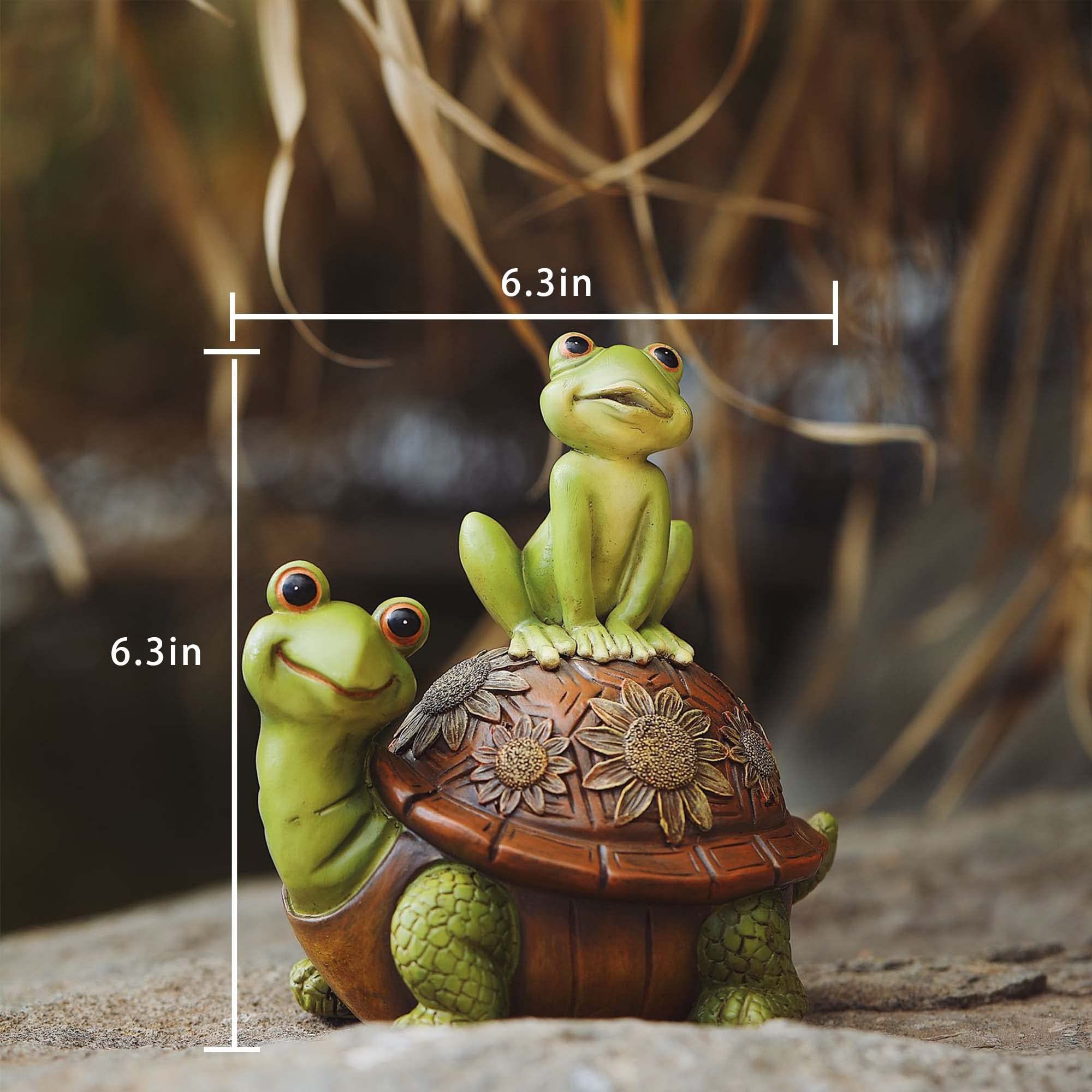 Frog Garden Statues Decor Outdoor, Resin Couple Frogs Garden Animal Statue Waterproof, Figurines for Yard Patio Lawn Decorations — image 5