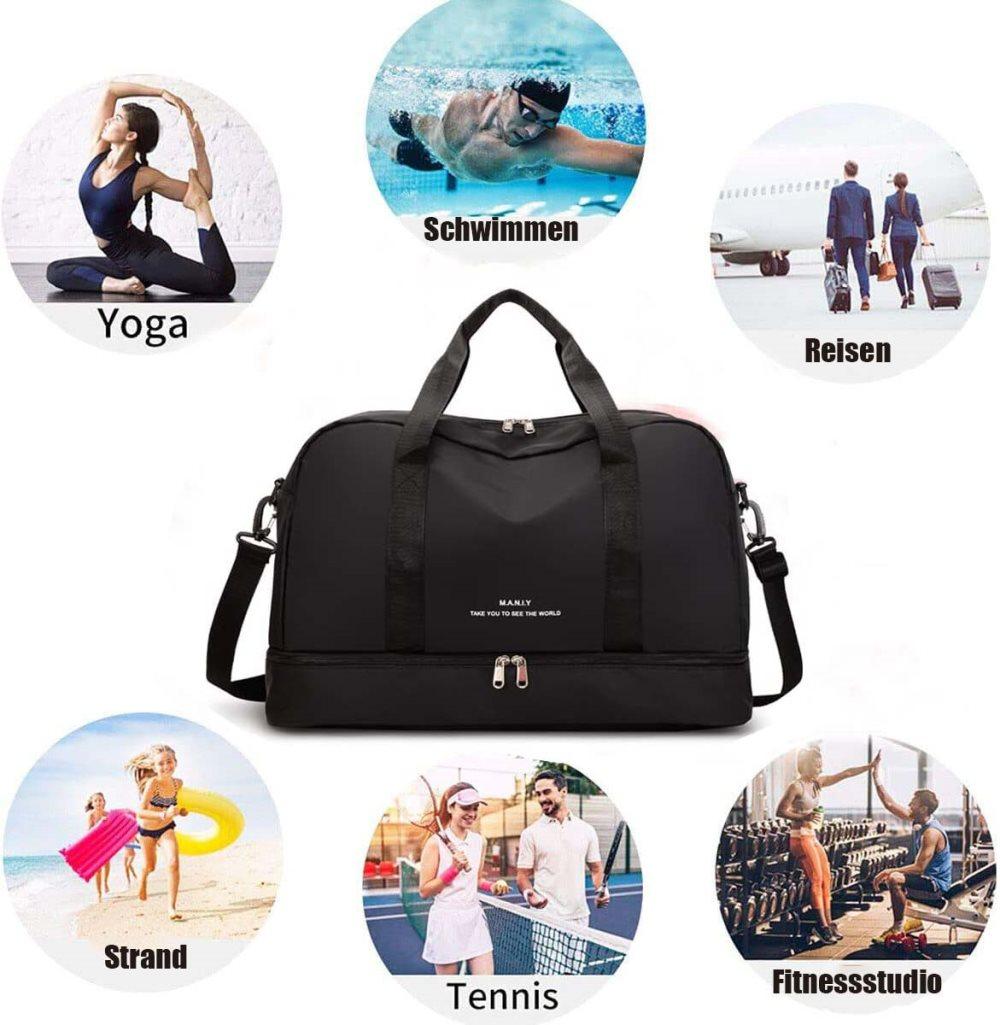 Large Capacity Waterproof Nylon Sport Gym Bag for Women and Men — image 5