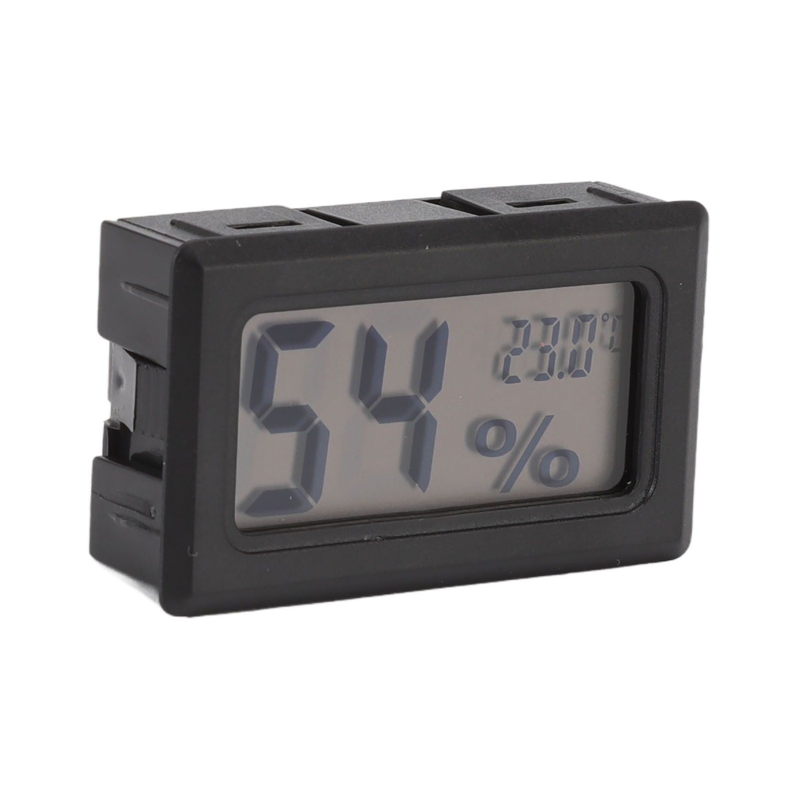 Thermometer Hygrometer Black LCD HD Digital Display Embedded Electronic Temperature Humidity Meter for Locker Cigar Box — image 6