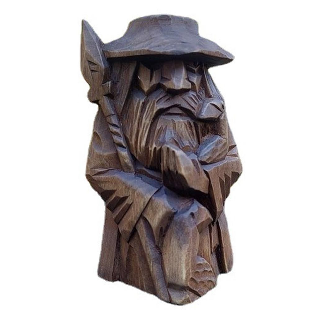Odin Thor Resin Viking Statue Art Craft Ornaments for Home Outdoor Garden Decoration — image 4
