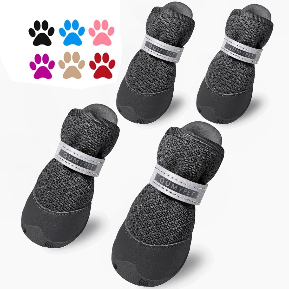 Dog Shoes for Small Dogs Hot Pavement Puppy Dog Boots & Paw Protectors | Small Medium Dog Summer Shoes, Soft Anti-Slip Rubber Sole, Mesh Breathable Dog Booties โ image 4