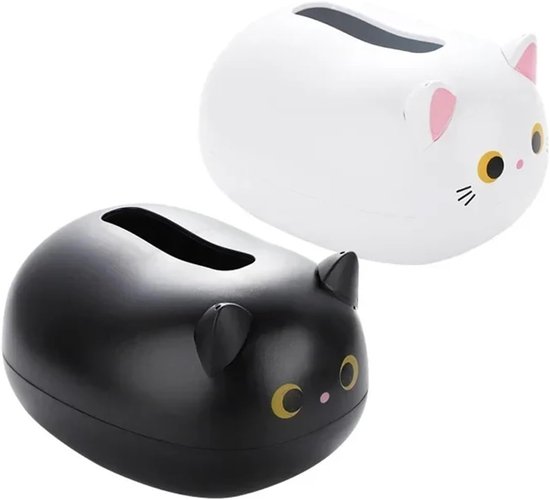 Tissue Box - Tissue Box Organizer with Cat Print - Napkin Holder for the Living Room - Tissue Box for the Kitchen - Toilet Paper Holder for the Bathroom — image 5