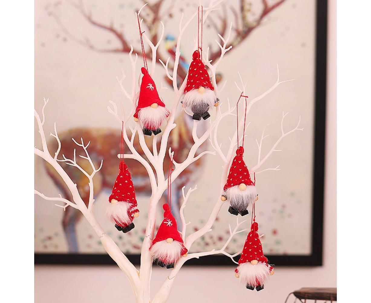 1 Set Christmas Decorations Doll Shopping Mall Window Decoration Gift Box Decor-A โ image 4