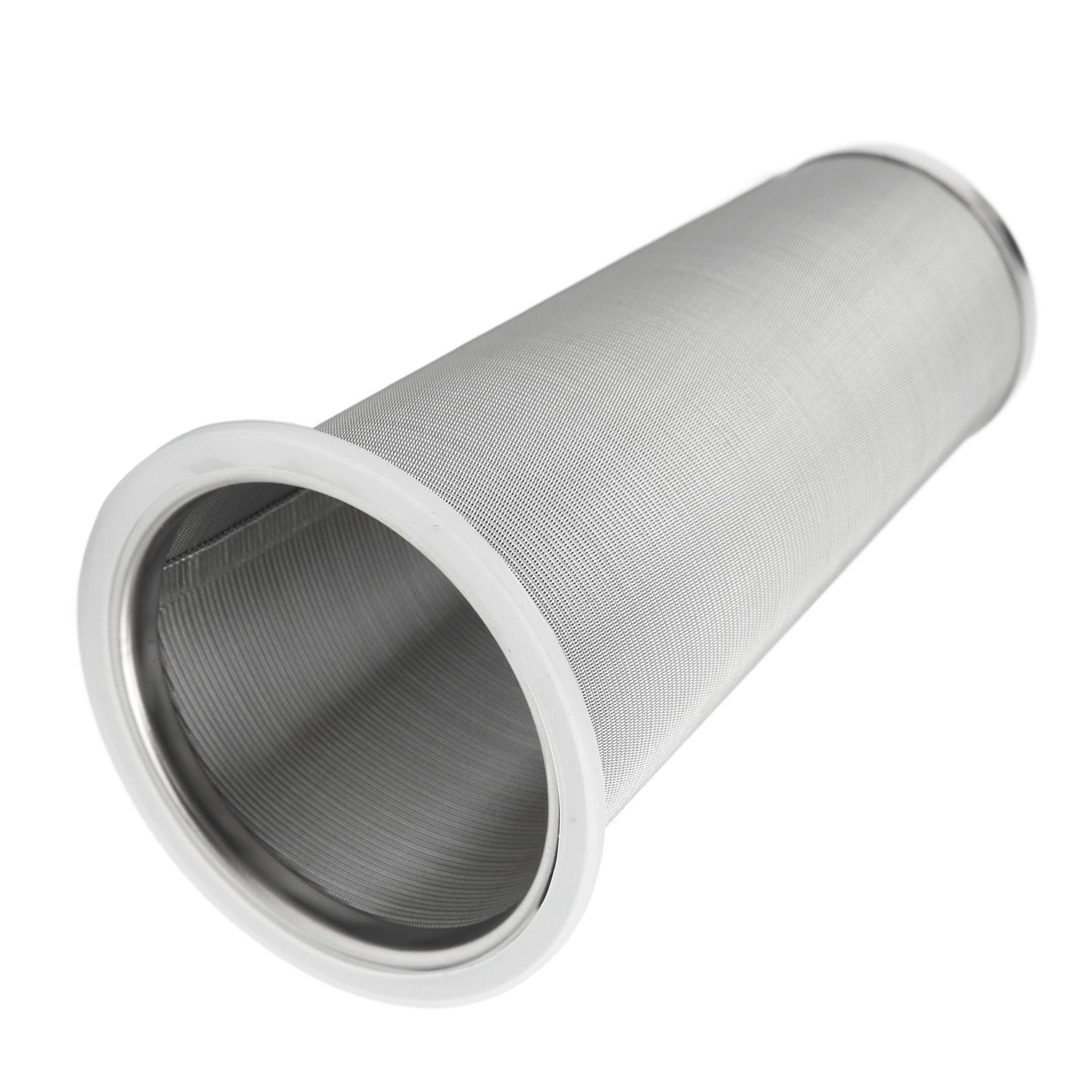 304 Stainless Steel Cold Brew Coffee Filter Cone Mesh with White Rubber Circle Coffee Brew Infuser for Fruit Drink 8x15cm/3.1x5.9in โ image 4