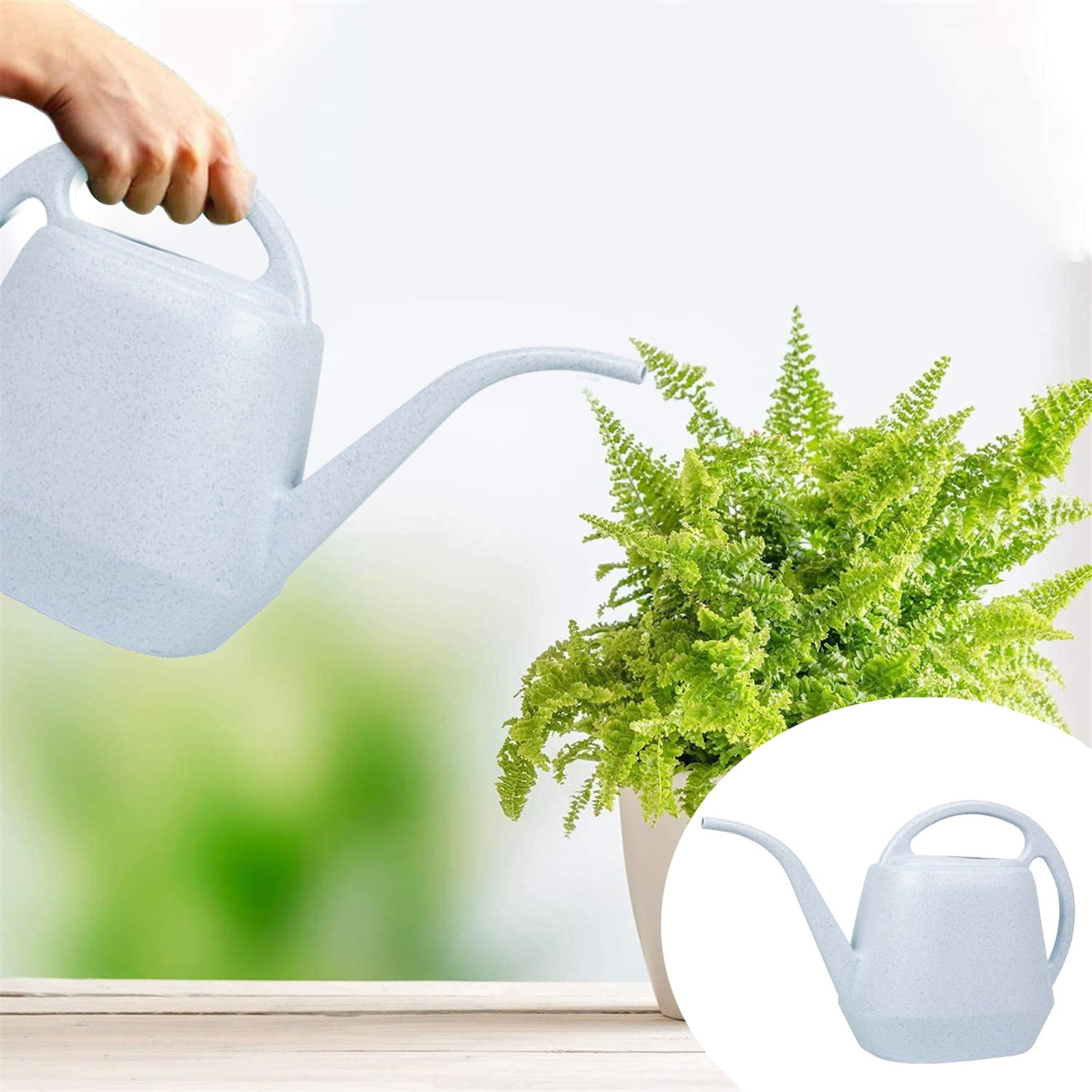 Pot Watering Jug Small Plant Indoor Watering Jug Long Spout Watering Jug Watering Garden Pot Household Watering Jug Watering Garden Kettle (2L) Beige — image 2