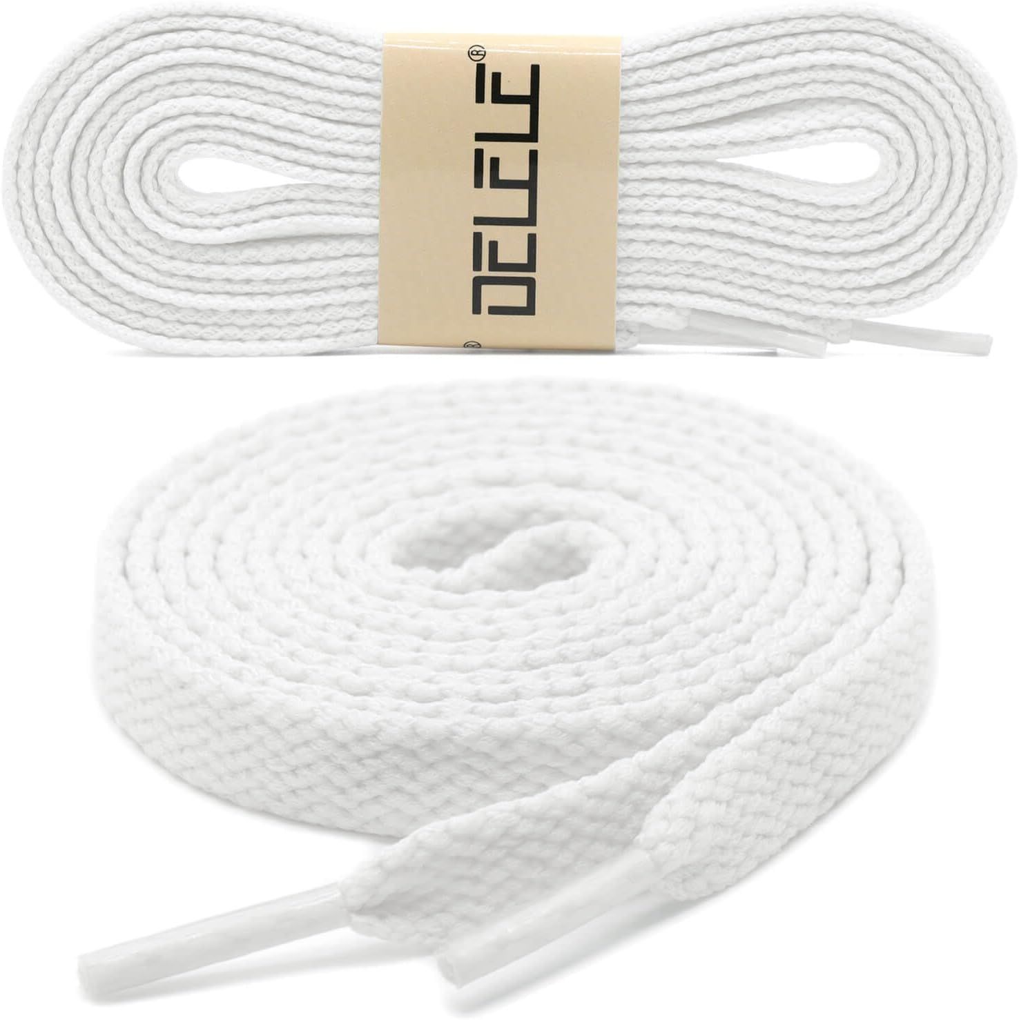 2 Pair lat Shoe laces 5/16" Wide Shoelaces or Athletic Running Sneakers Shoes Boot Strings โ image 2