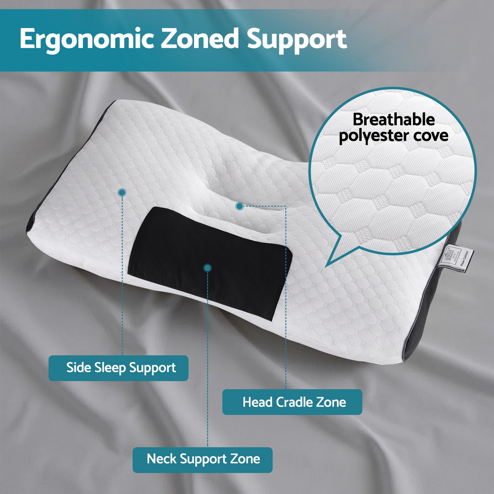 Giselle Bedding Contour Pillow Ergonomic Neck Pillow 48X73CM โ image 5