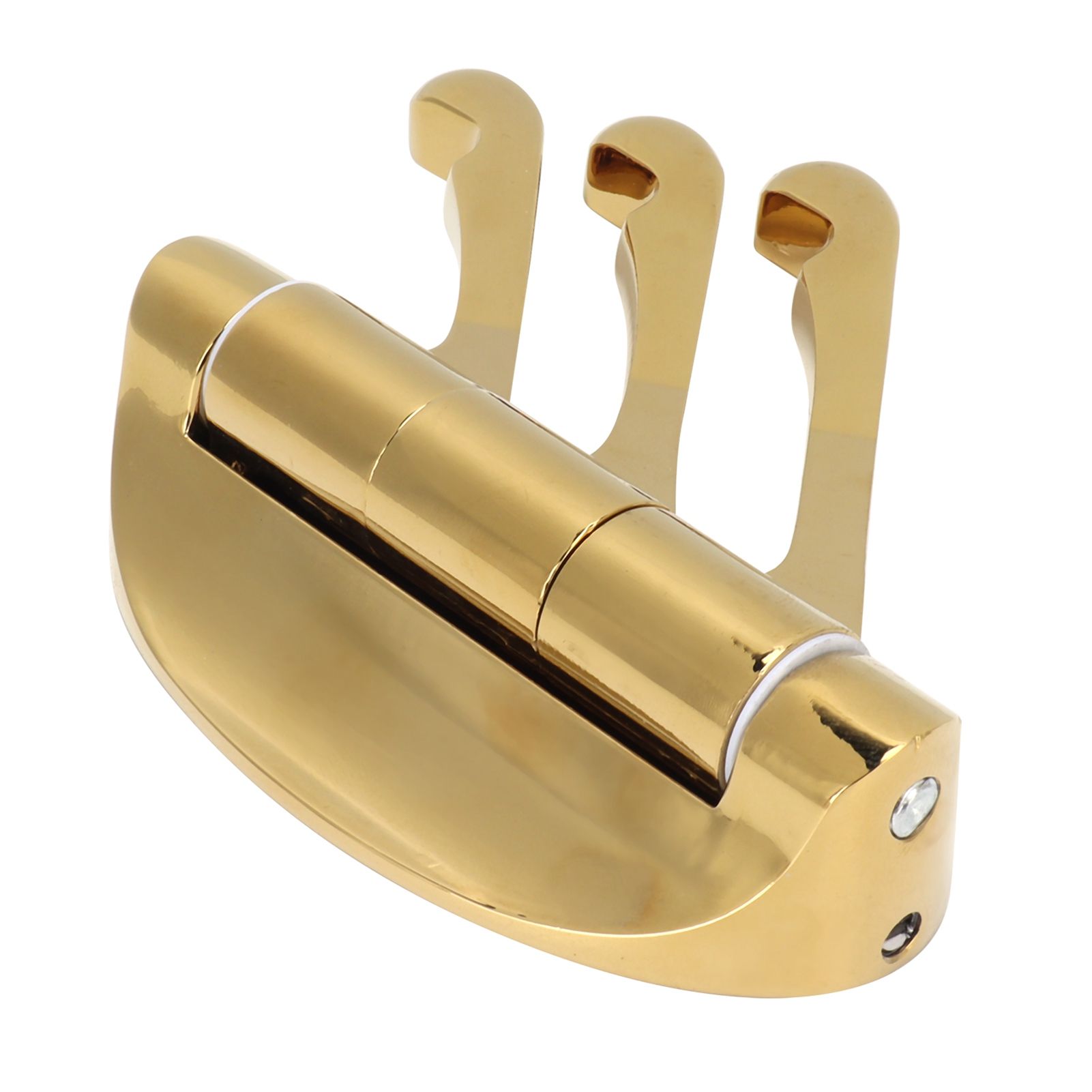 Clothes Hook Wall Mount 180 Degree Foldable Coat Hook Hanger for Home Bathroom BedroomGold — image 3