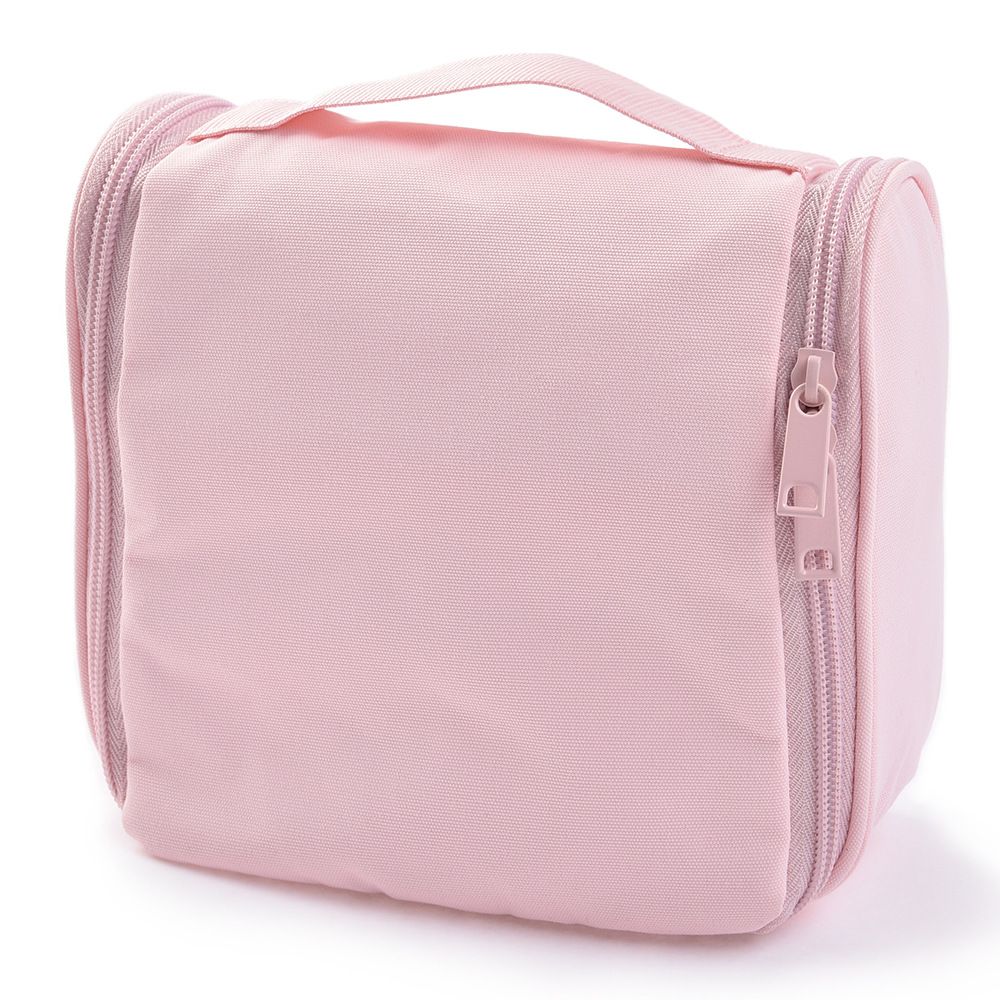 Hanging Toiletry Bag Polyester Travel Storage Organizer HB8012-1 black wash bag About 16x19x6cm โ image 6