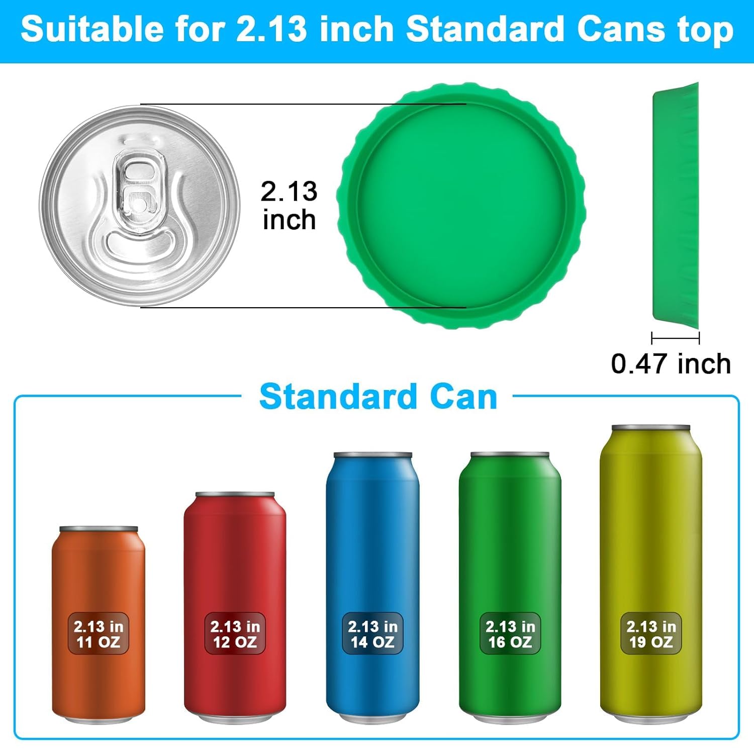 Upgraded Watt Power Meter Plug Home Electrical Usage Monitor Consumption + Silicone Soda Can Cover Lids, Reusable Soda Can Lids Beer Can — image 6