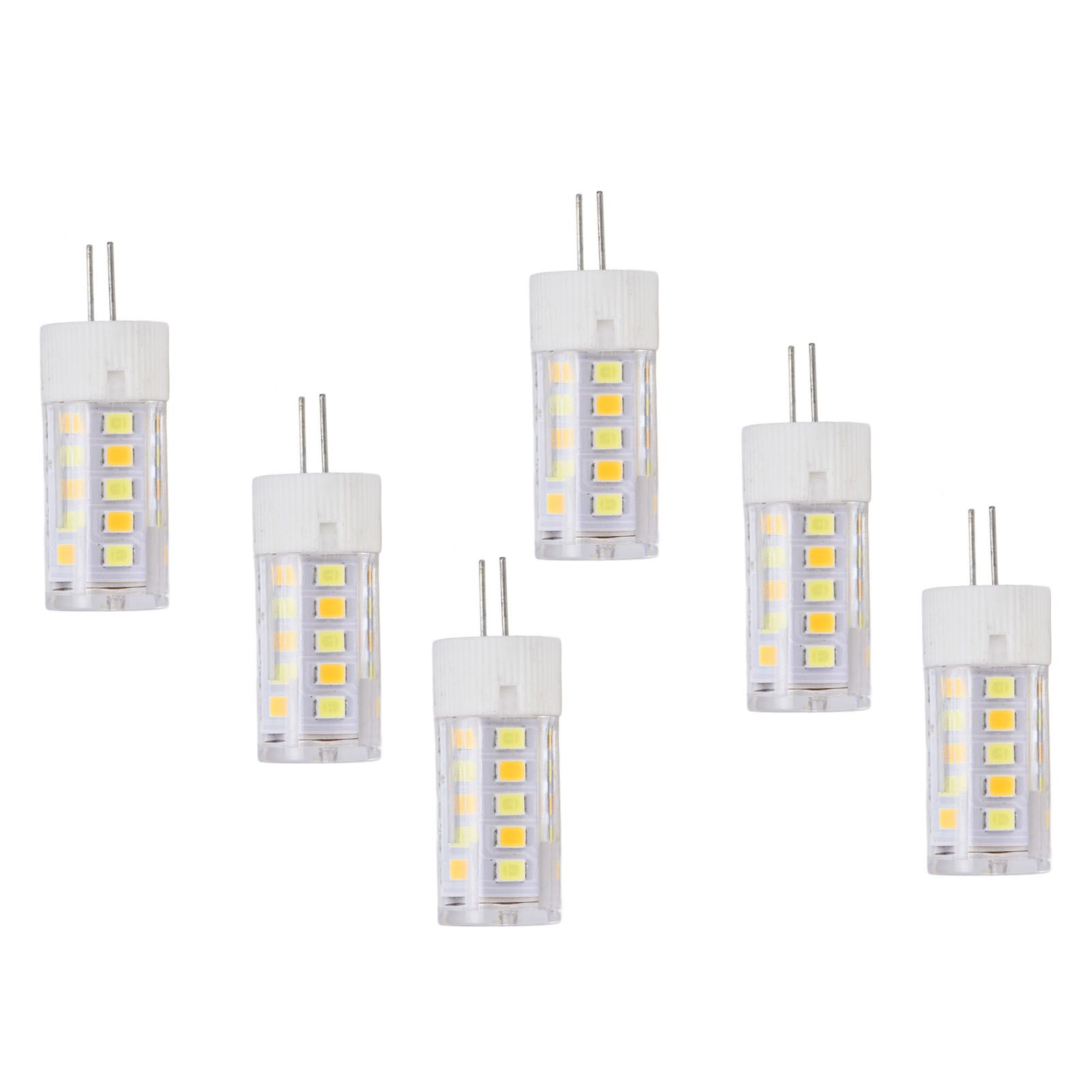 6PCS G4 Light Bulb 3 Light Color 220V Small Ceiling Lamp Bulb Wall Lamp Bulb for Home OfficeG4 3W 32LED — image 4