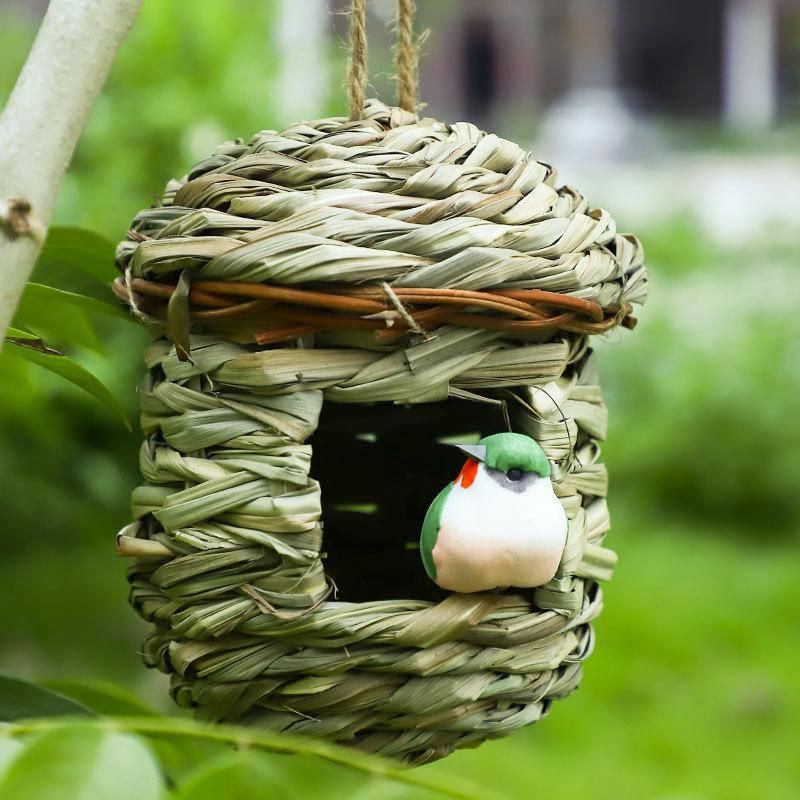 Qttie Bird Nest Breeding Box House Bed Cage Hut Cave Canary Finch Budgie Parrot - Treehouse — image 5