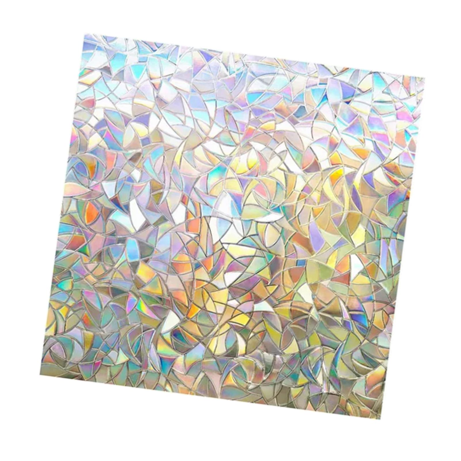 45x200cm Decorative Window Privacy Film 3D Rainbow Window Film Static Cling Window Sticker — image 3