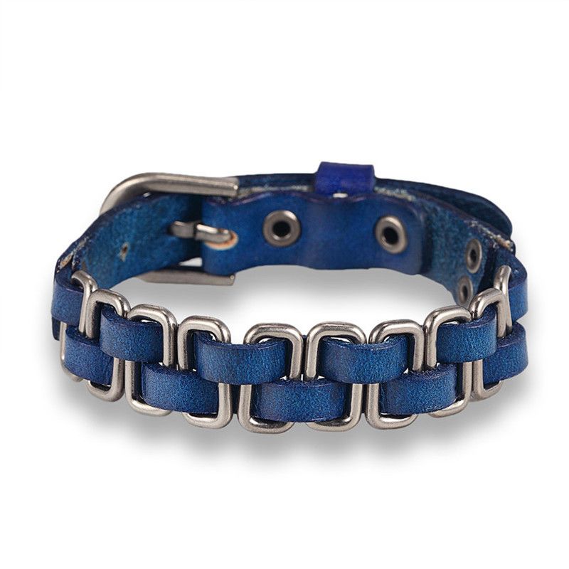 3 pcs Punk Style PU Leather Retro Woven Bracelet Exaggerated Personality Couple Bracelets Women and Men Hand Jewelry โ image 4