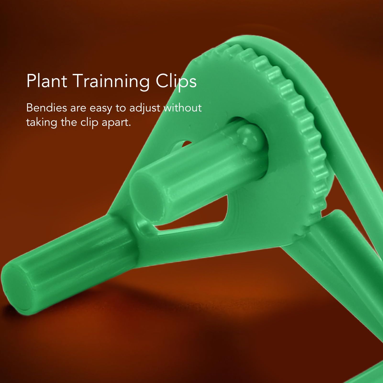 20Pcs Adjustable Plant Support Clips, Manage Bar Spacing Low Stress Training Reusable Plant Clips for Better Growth Yield (Green) — image 4