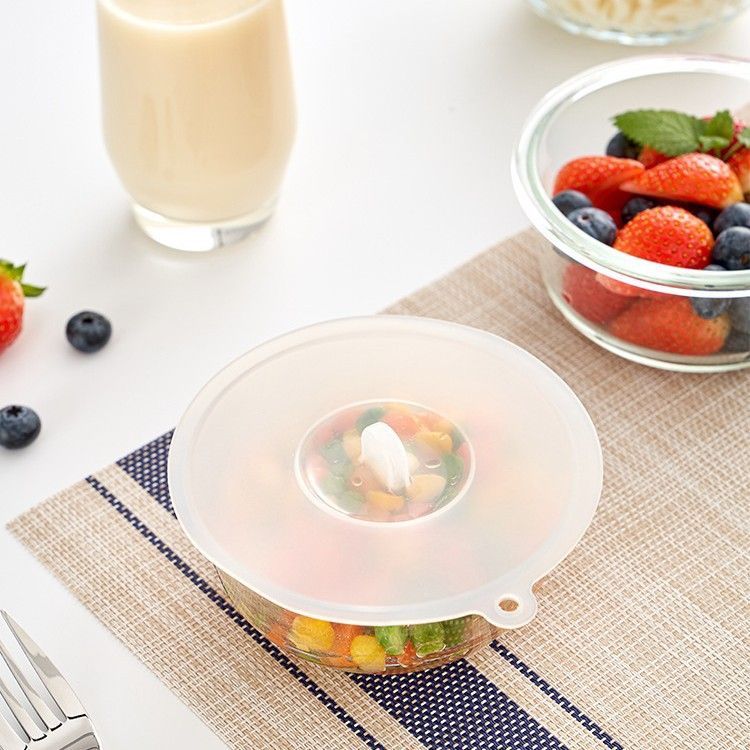 KM Silicone Food Lid Round Microwave Sealing Cover 10cm Large 14cm โ image 4