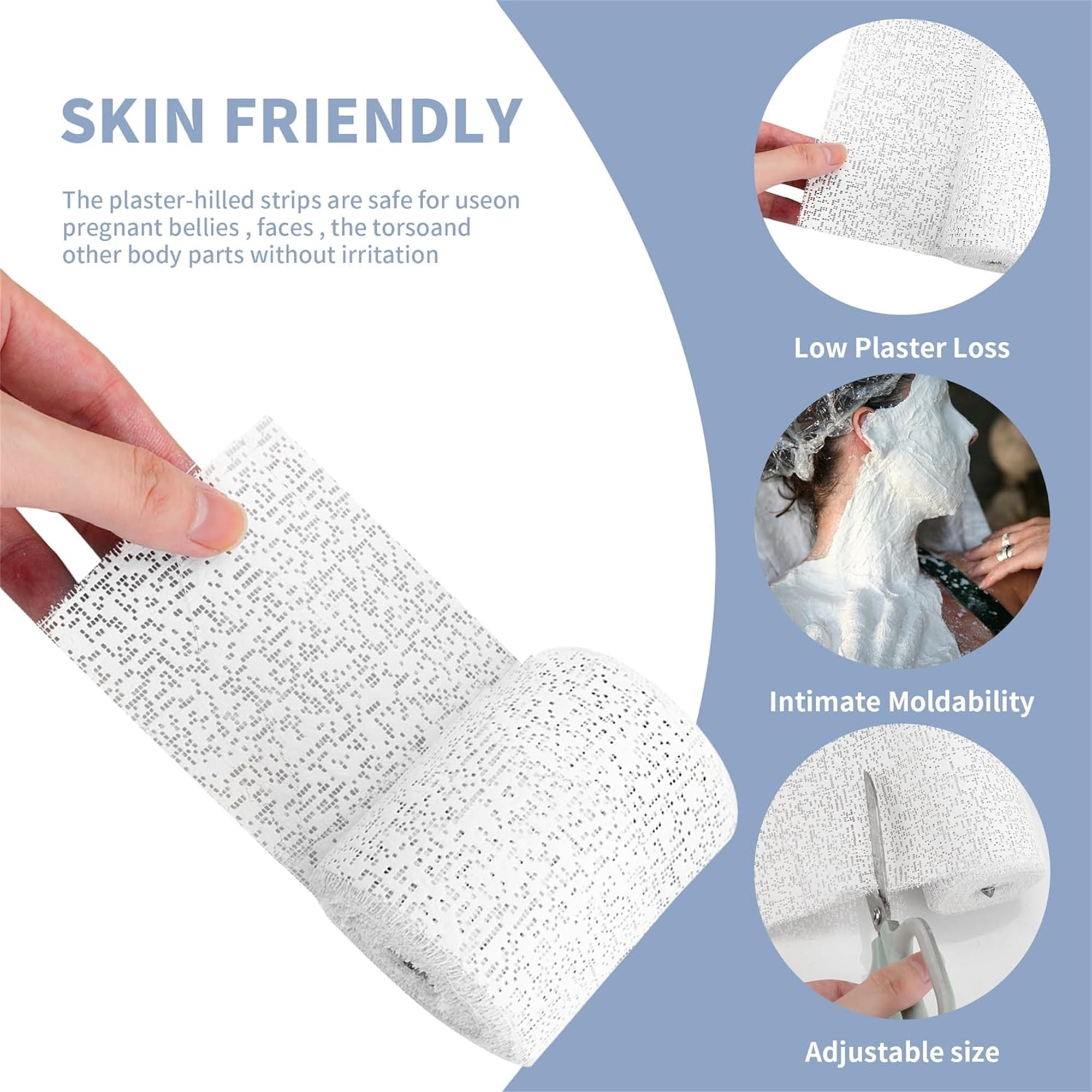 DIY Sculptures Bandage Plaster Cloth Rolls Set of 6 Plaster Strip 1.97 × 106.3in DIY Hobby Crafts Supplies for Masks Scenery Sculptures 6pcs — image 4