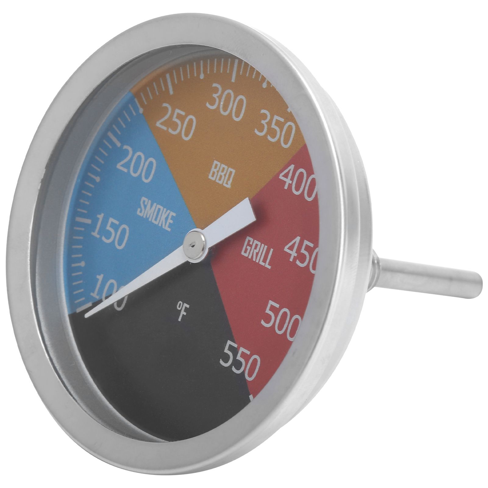 100‑550℉ Metal Oven Temperature Gauge Pointer Type for Smoke BBQ Grill Household Cooking — image 3