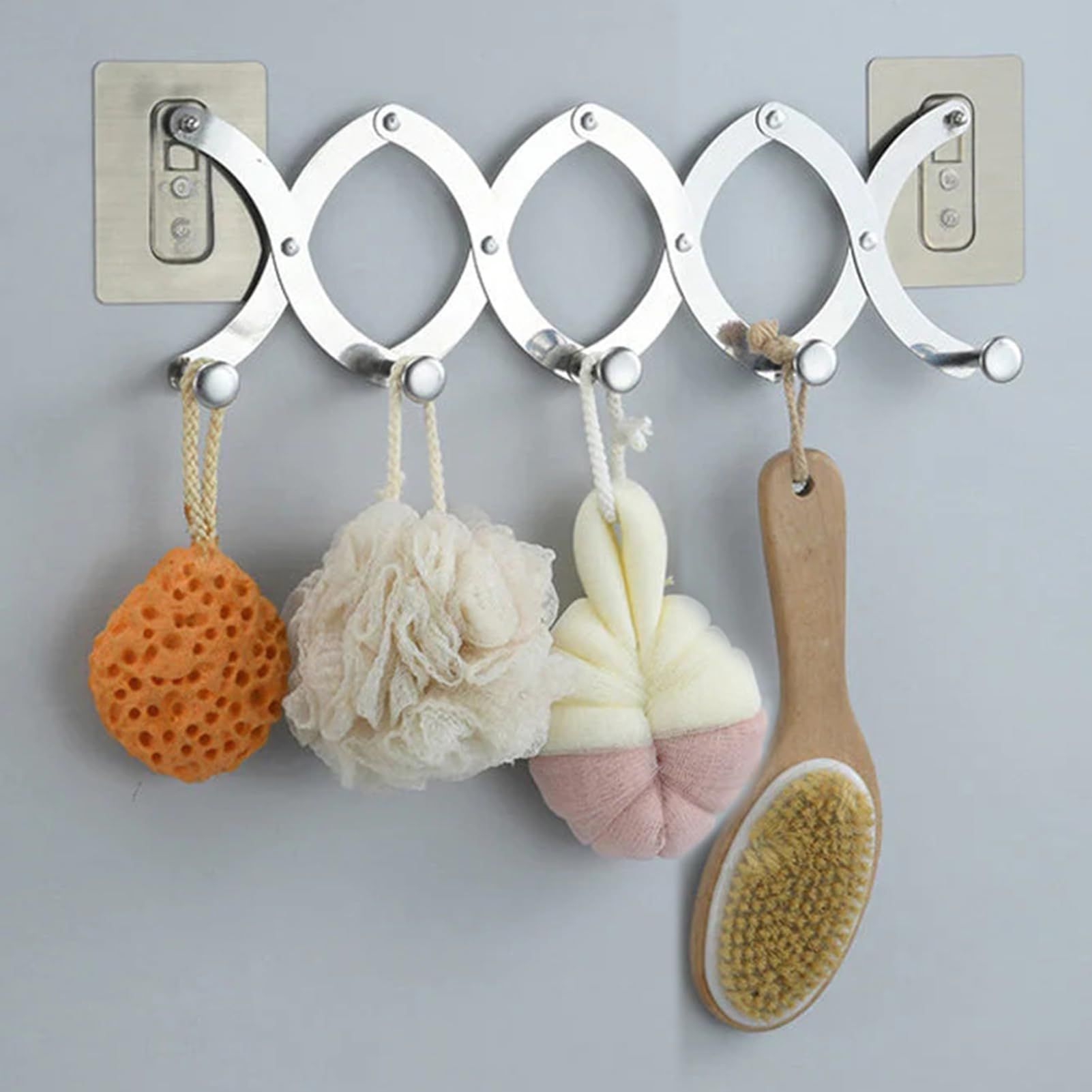 Over The Door Hook 5 Coat Hooks,Over The Door Towel Rack,Door Hanger Over Door Coat Rack for Hanging Towels,Clothes,Bathroom — image 5