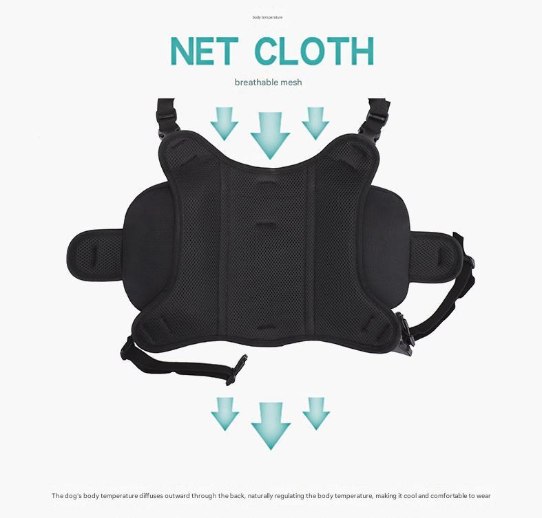 Yellow Reflective Dog Saddle Harness with Storage Bags - Adjustable Pet Backpack for Outdoor Adventures — image 2